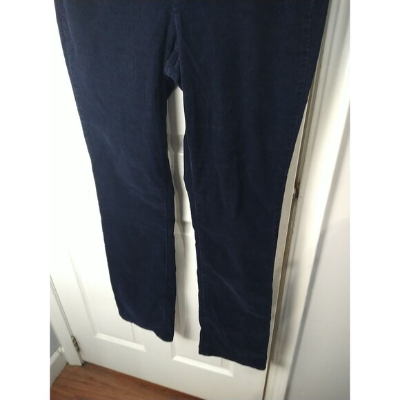 Talbots Corduroy Pants Womens Size 10 Straight Stretch Casual 5 Pocket Blue - Picture 3 of 10